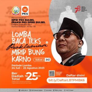 Lomba Baca Teks Proklamasi Mirip Suara Bung Karno 2023