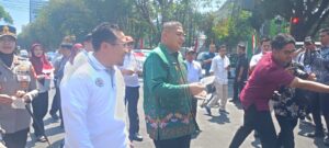 Wakil Ketua DPRD Makassar Hadiri Kampanye Tempel Stiker Anti Narkoba di Monumen Mandala